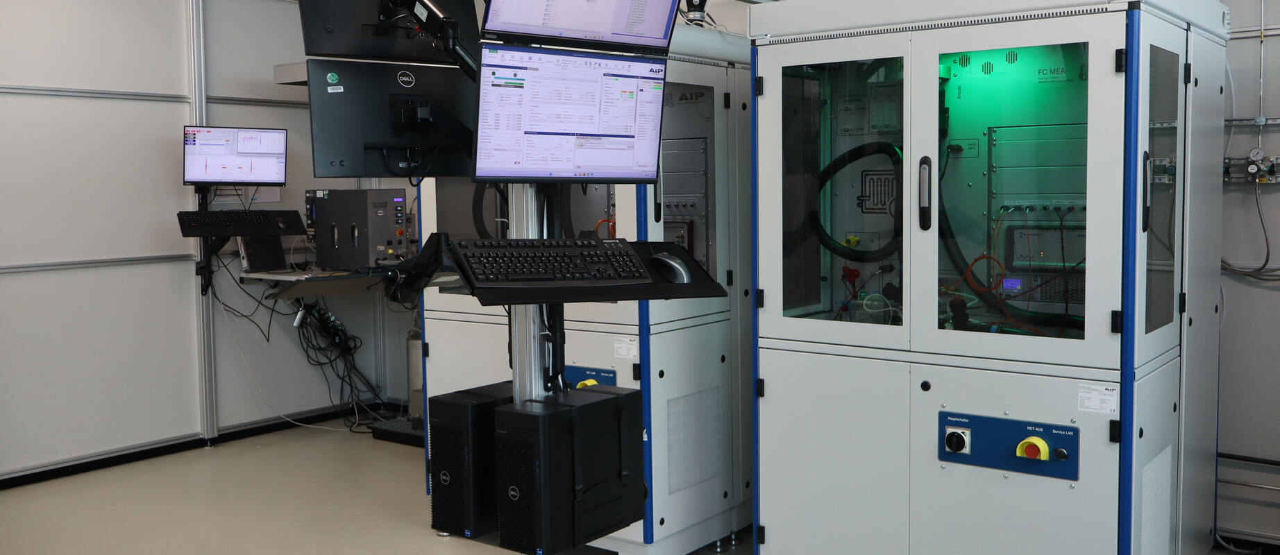 Fuel cell test bench