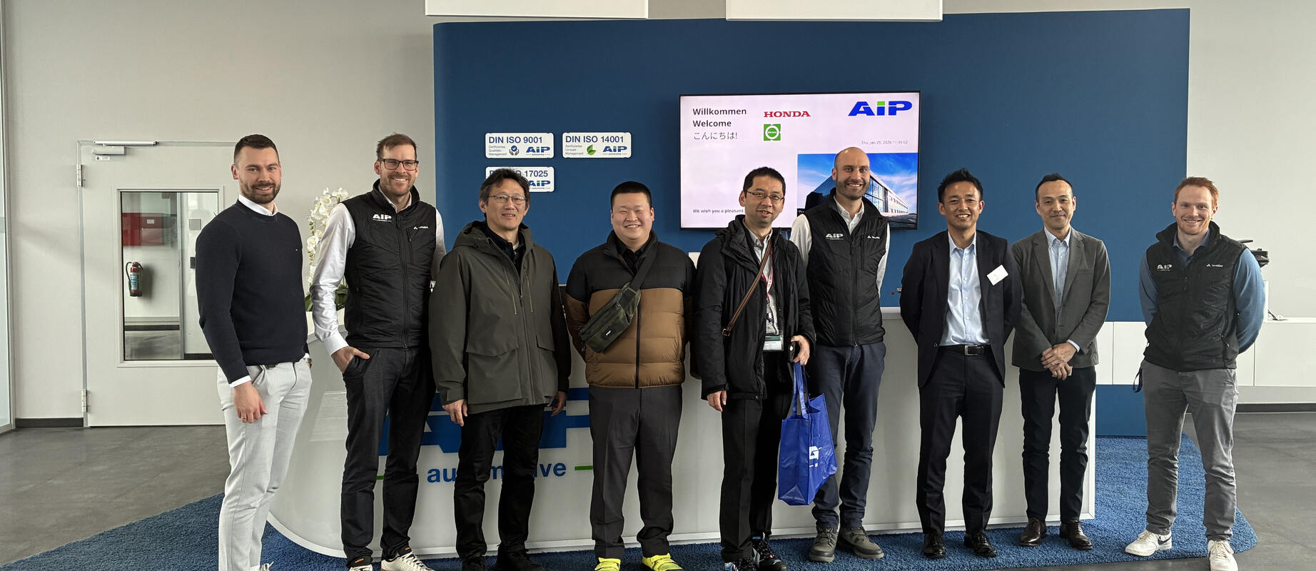 Honda and Okaya Visit AIP in Haldenwang