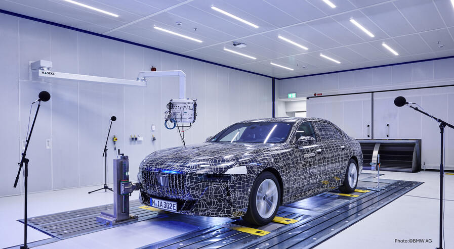 NVH measurement on the test bench