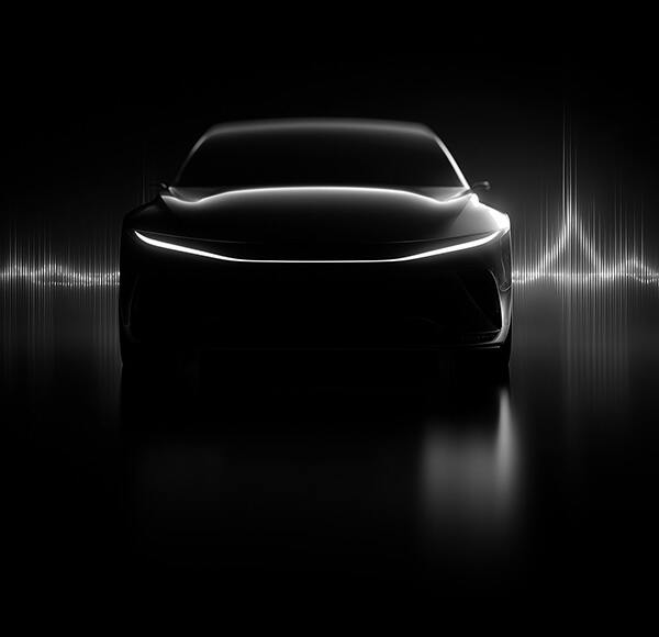 Vehicle with vibration curve in the background